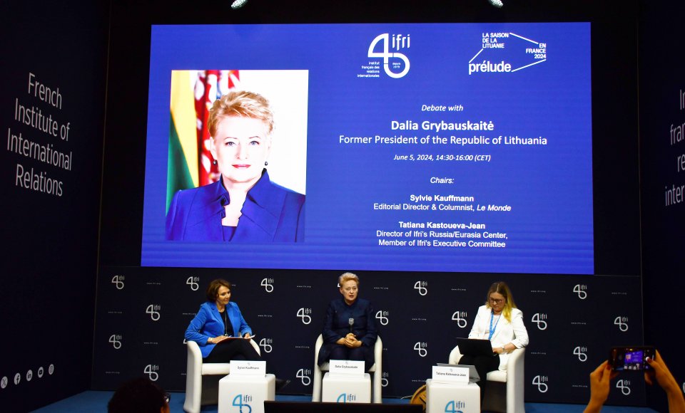Paryžiuje su Prezidente D. Grybauskaite diskutuota apie saugumo iššūkius