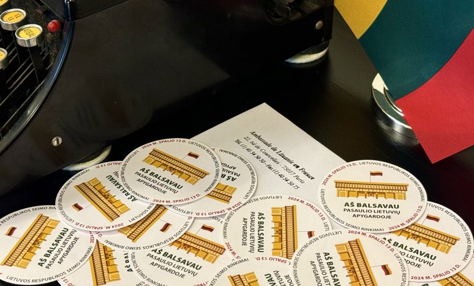 Registracija balsuoti paštu Prancūzijoje, Monake, Maroke ir Tunise 2024 m. Lietuvos Respublikos...