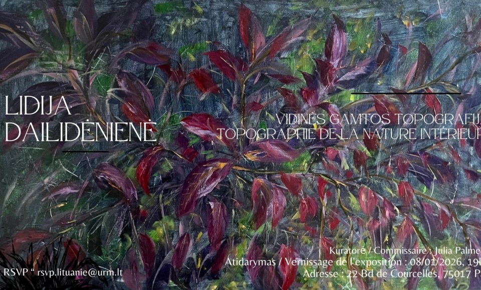 Invitation au vernissage de l’exposition de peinture « Topographie de la nature intérieure » de...